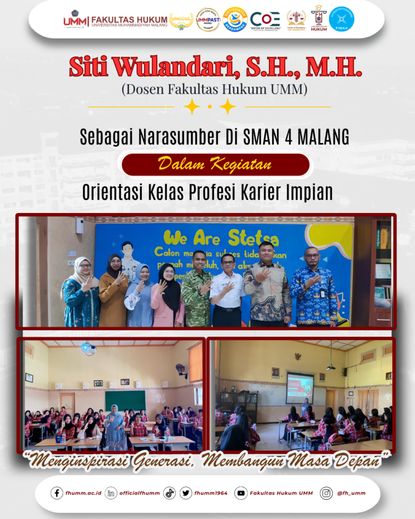Siti Wulnadari, S.H., M.H Bersama Jajaran Narasumber